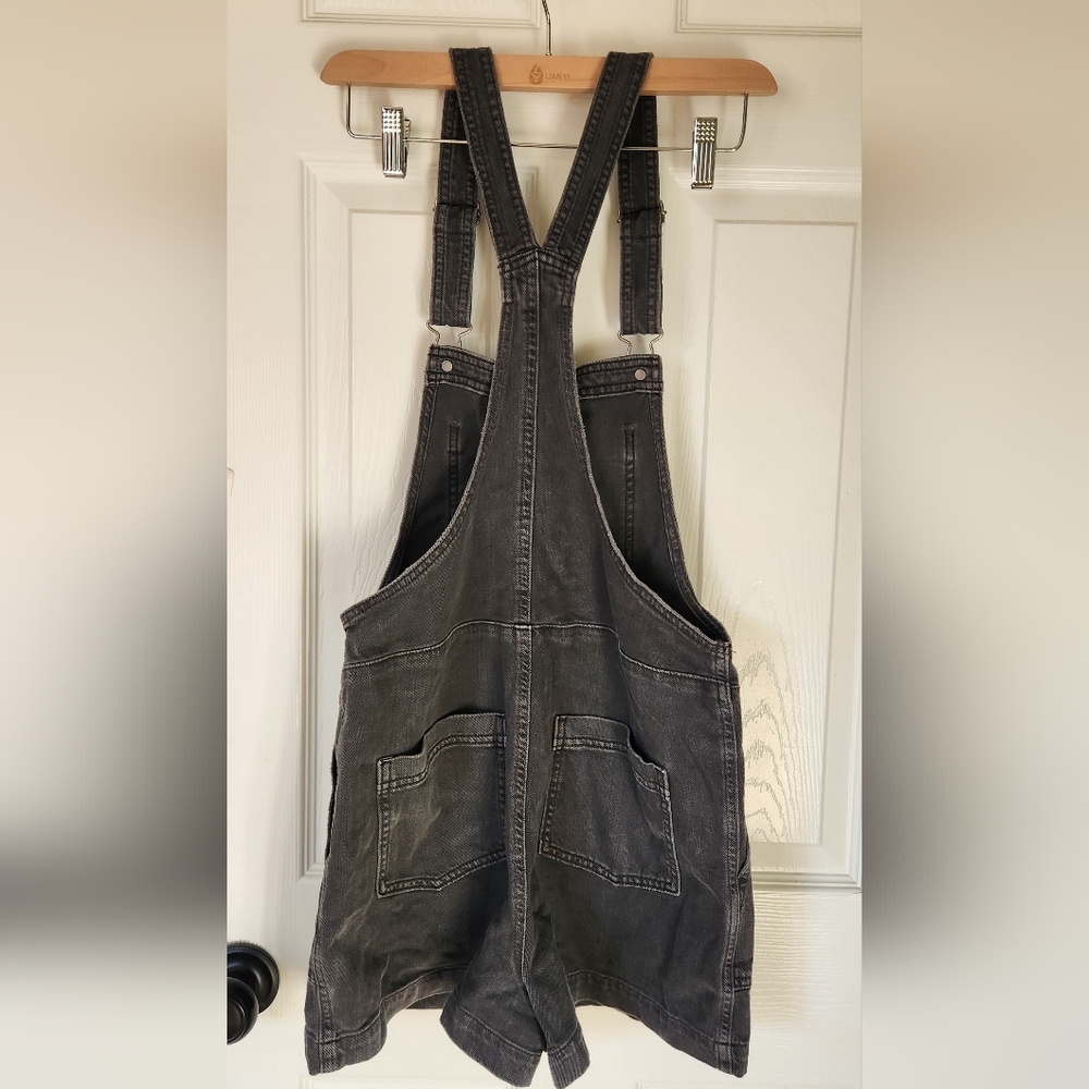 Aerie Washed Black Denim Shortalls - Size XS - Picture 5 of 12